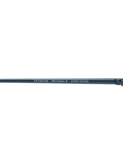 ヴィオルー Shizuka-s メガネ ブルーグリーン メタルフレーム ハーフリム（ナイロール）ウェリントン ITOGWEM61BMG