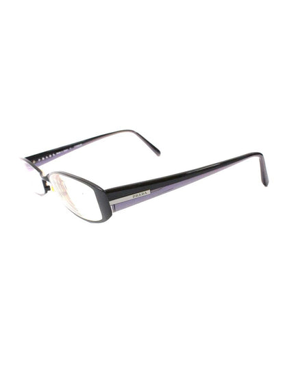 プラダ VPR651 メガネ ブラック/パープル セルフレーム フルリム オーバル（楕円） ITAXD5XAGKYT