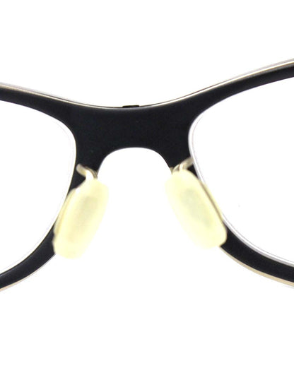 スペックエスパス ES-7023 メガネ ブラック/シルバー チタンフレーム フルリム オーバル IT6HJX2WN9M5