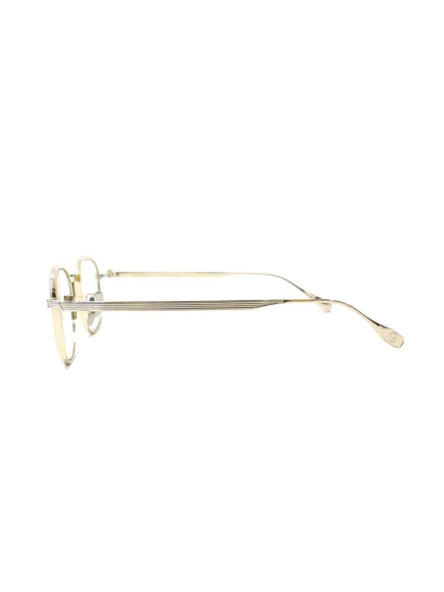 ドメスティックインターナショナル DI-1008TS メガネ ゴールド/シルバー メタルフレーム フルリム ブロー ITCVBVJYYYHQ