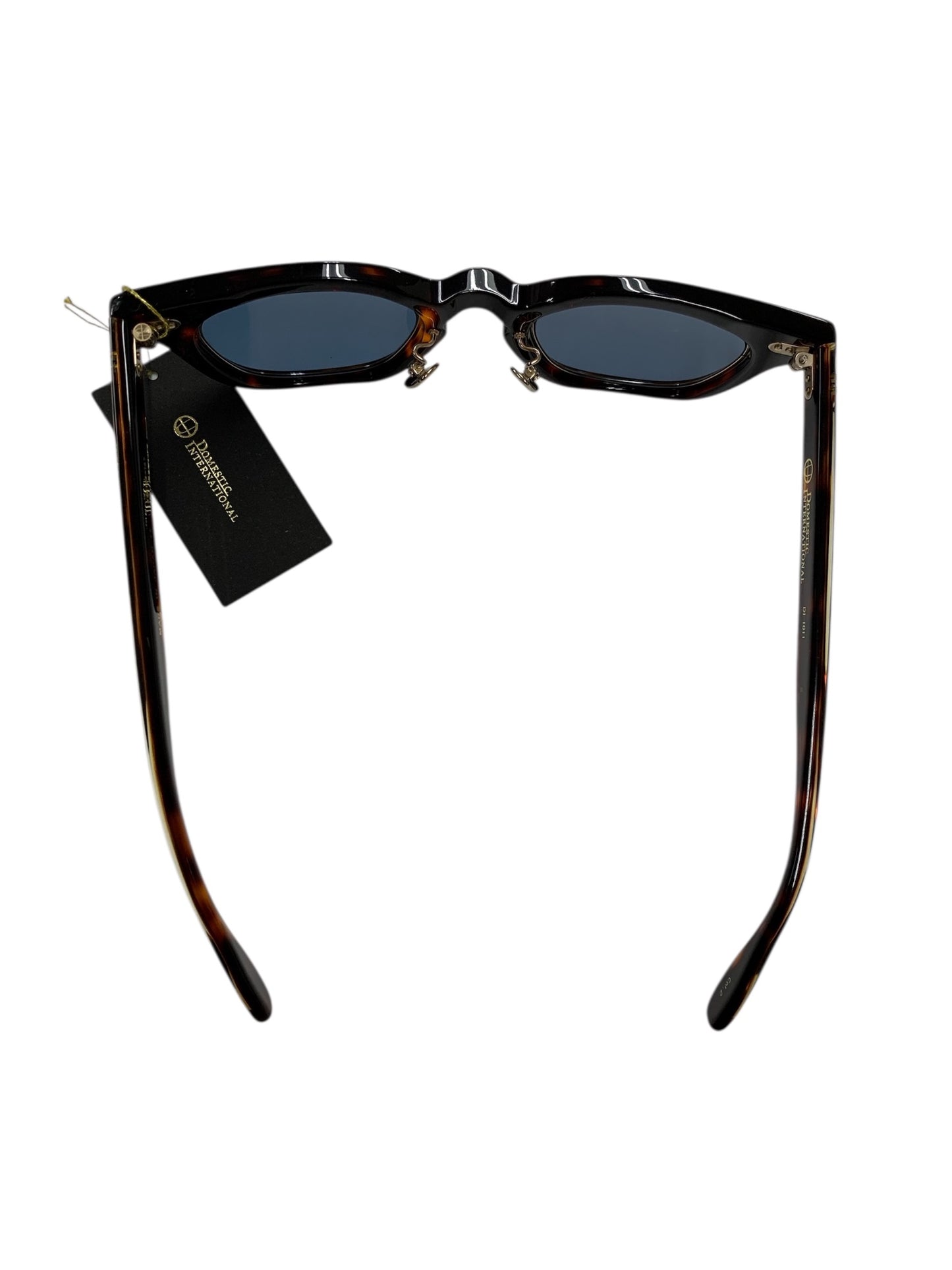 ドメスティックインターナショナル DI-1011S メガネ ブラウン コンビフレーム フルリム ウエリントン ITAKISS5EIK2