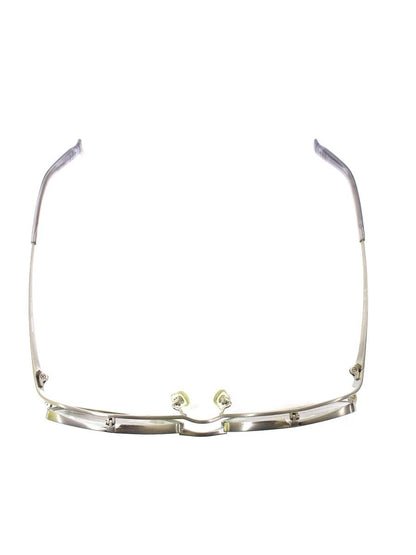 リドル R-128 メガネ シルバー 跳ね上げ式 チタンフレーム フルリム スクエア ITJHWXXANA8C