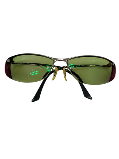 レイバン TOP BAR RB3179 サングラス シルバー メタルフレーム ハーフリム スクエア IT39V8M7QF74