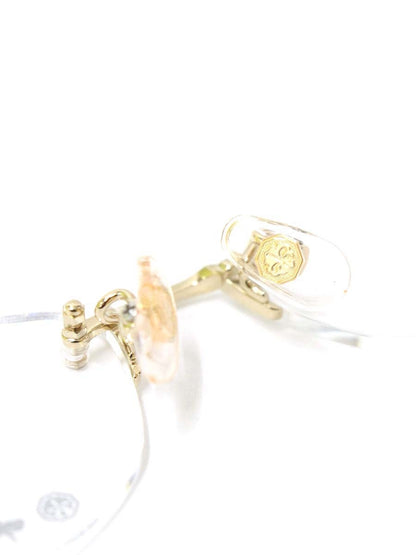 中村勘三郎 KN-2642 メガネ ワインレッド シープホーン スワロフスキーリング リムレス ITGVBZ4DE2A5