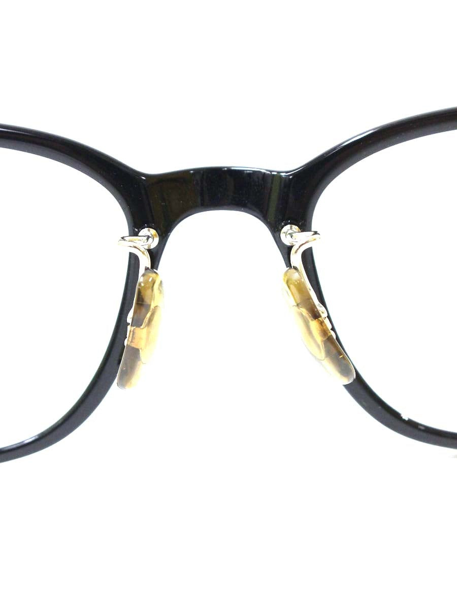オリバーピープルズ Collina BK メガネ ブラック/ゴールド コンビフレーム フルリム ウエリントンシェイプ ITYZNQOJHVK0