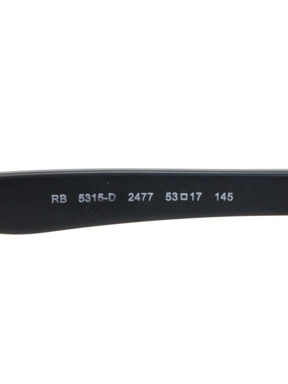 レイバン RB5315-D メガネ ブラック セルフレーム フルリム ウェリントン IT8AKNDPCM7V
