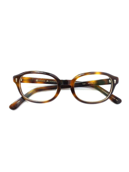 ayame(アヤメ) for POKER FACE 1001 メガネ ブラウン オーバル デミ柄 セルフレーム ITHVKRDZLVM8