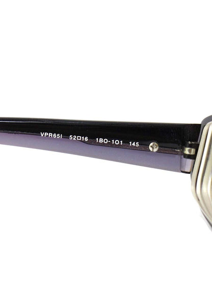 プラダ VPR651 メガネ ブラック/パープル セルフレーム フルリム オーバル（楕円） ITAXD5XAGKYT