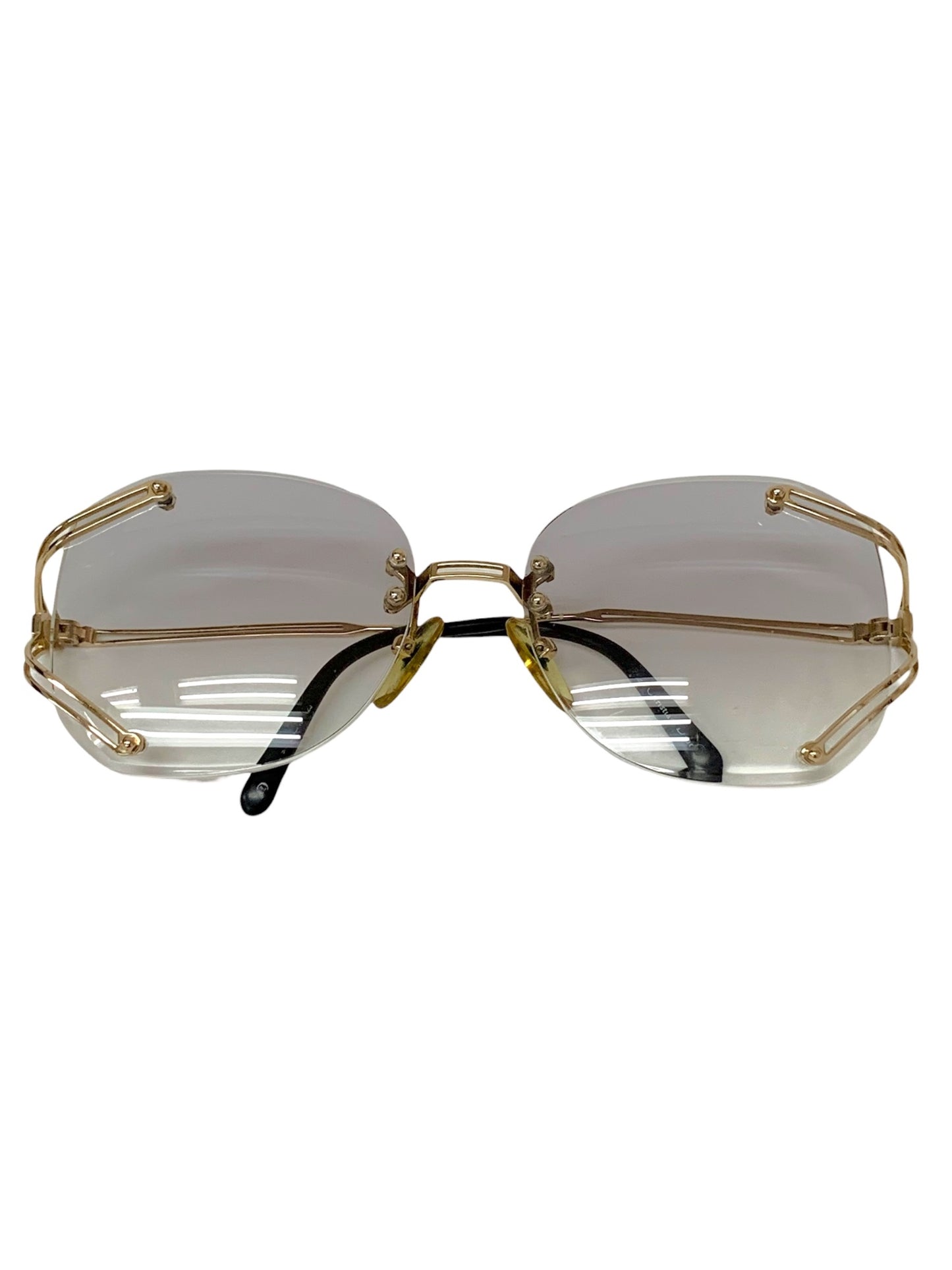 クリスチャンディオール メガネ ゴールド メタルフレーム リムレス ボストン ITP8TZFMX22S