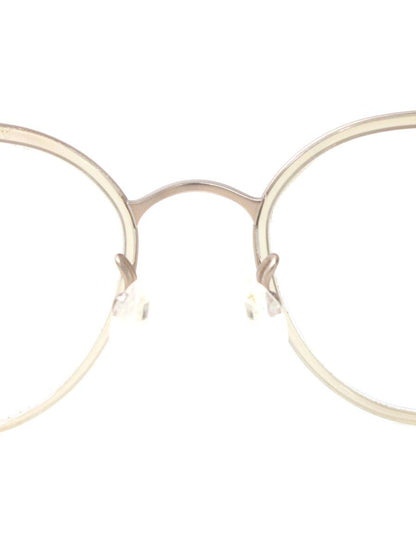 フォーナインズ M-73 メガネ ベージュ コンビフレーム フルリム ボストン COL.1183 ITS8ZI5CSADY