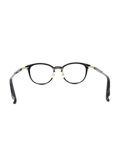 フォーナインズ M-104 メガネ ブラック/ゴールド コンビフレーム フルリム ウェリントン ITS57ESISA7S