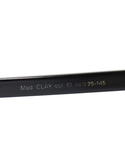 レスカルネティエ Lesca mod.Clay Col.10 メガネ ブラック セルフレーム フルリム ティアドロップ ITQFRJ6SPQLW