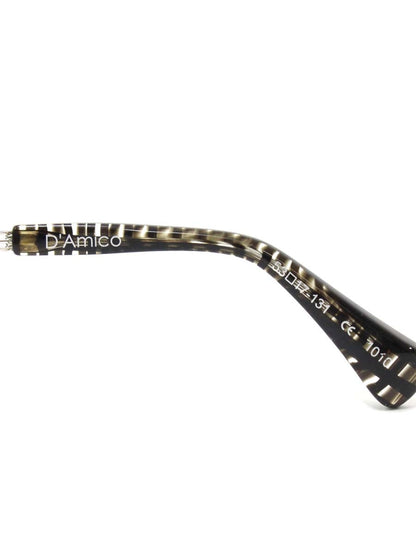 レスザンヒューマン KICK-ASS D'Amico メガネ ブラック/シルバー コンビフレーム フルリム スクエア ITAFEGT7UAJW