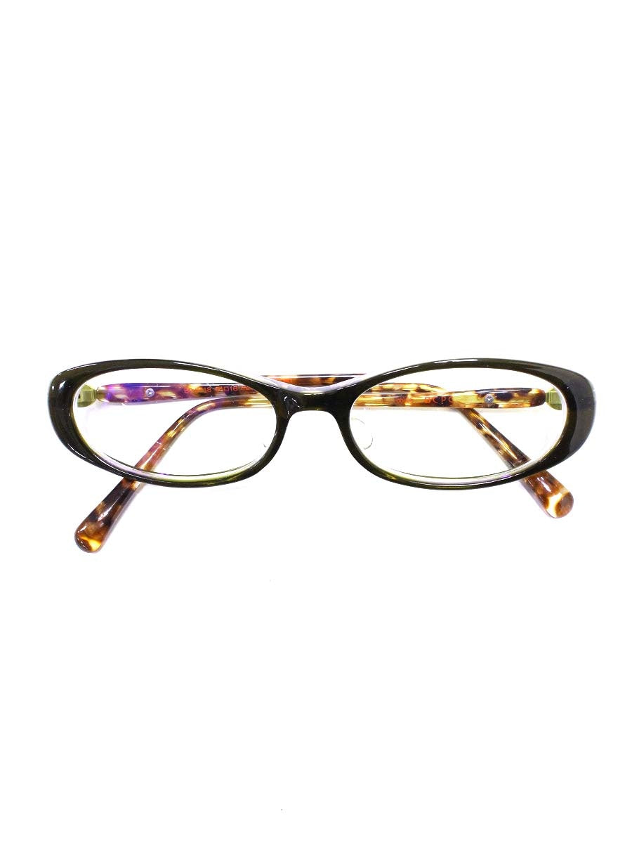 ベセペセ BP-3118 メガネ カーキグリーン/ブラウン セルフレーム フルリム オーバル col.05 ITURF6L1AM9D