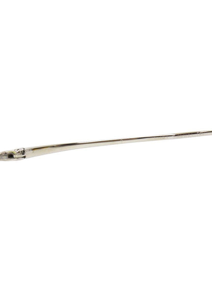 フォーナインズ O-02T メガネ シルバー メタルフレーム ハーフリム ITQIIBBPPYMG