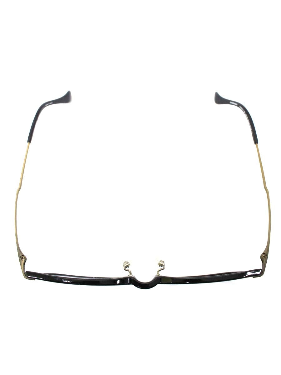 シャルマン アクアリバティ AQ22514 メガネ ブラック/アンティークゴールド チタン ウェリントン ITGA1RW5P8I0