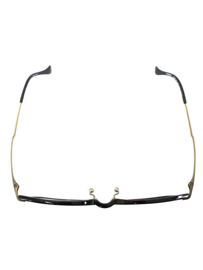 シャルマン アクアリバティ AQ22514 メガネ ブラック/アンティークゴールド チタン ウェリントン ITGA1RW5P8I0