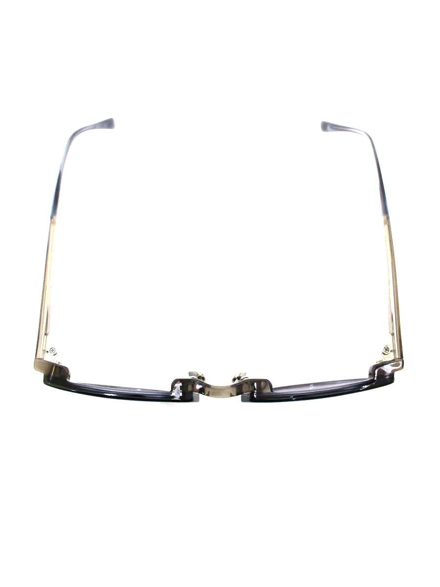 アイヴァン7285 316 メガネ ブラック/クリアグレー セルフレーム フルリム ウェリントン IT9D45THXBXW