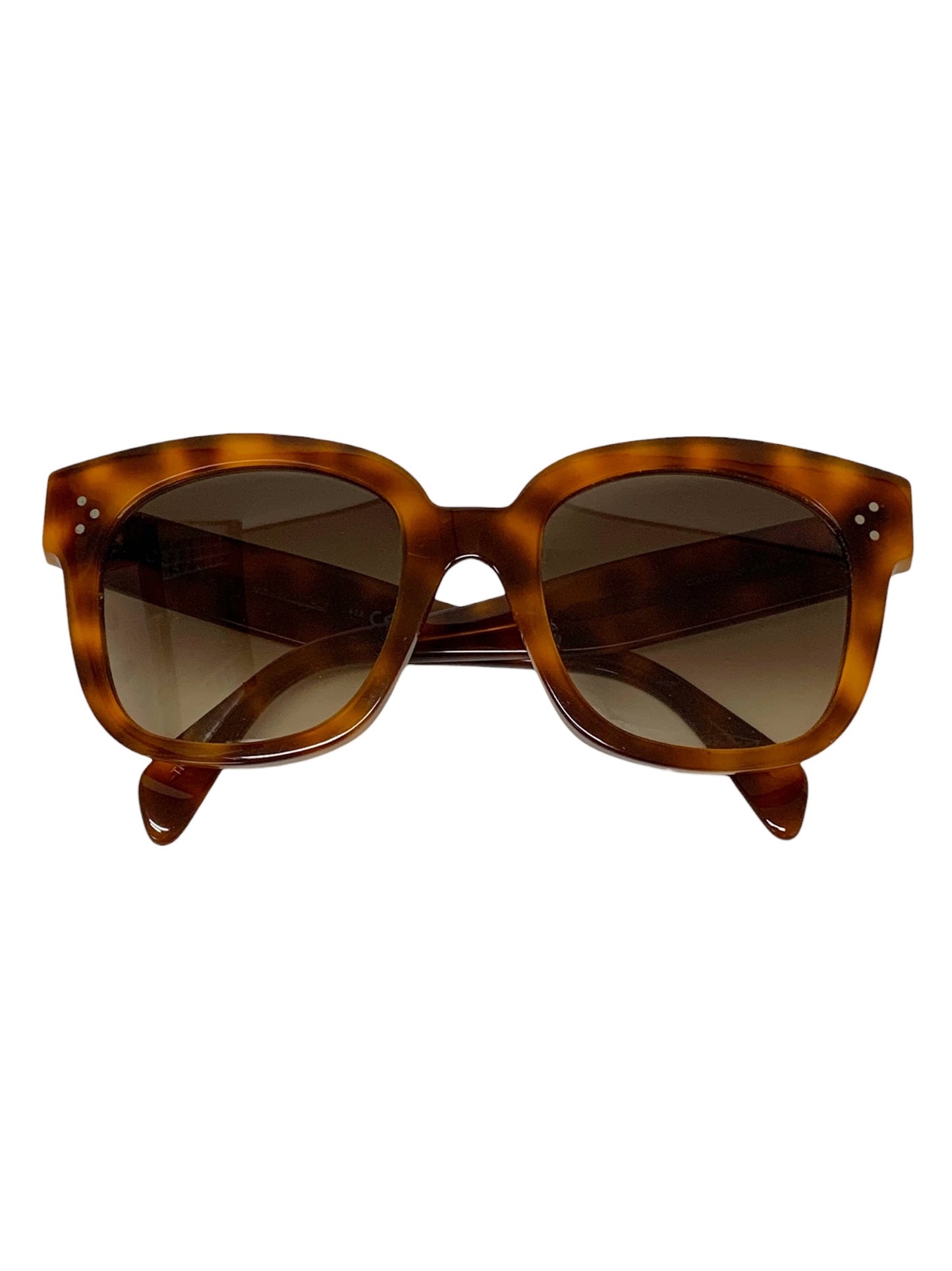 セリーヌ CL40002U サングラス ブラウン セルフレーム フルリム ウェリントン ITOBVZDXN9QU