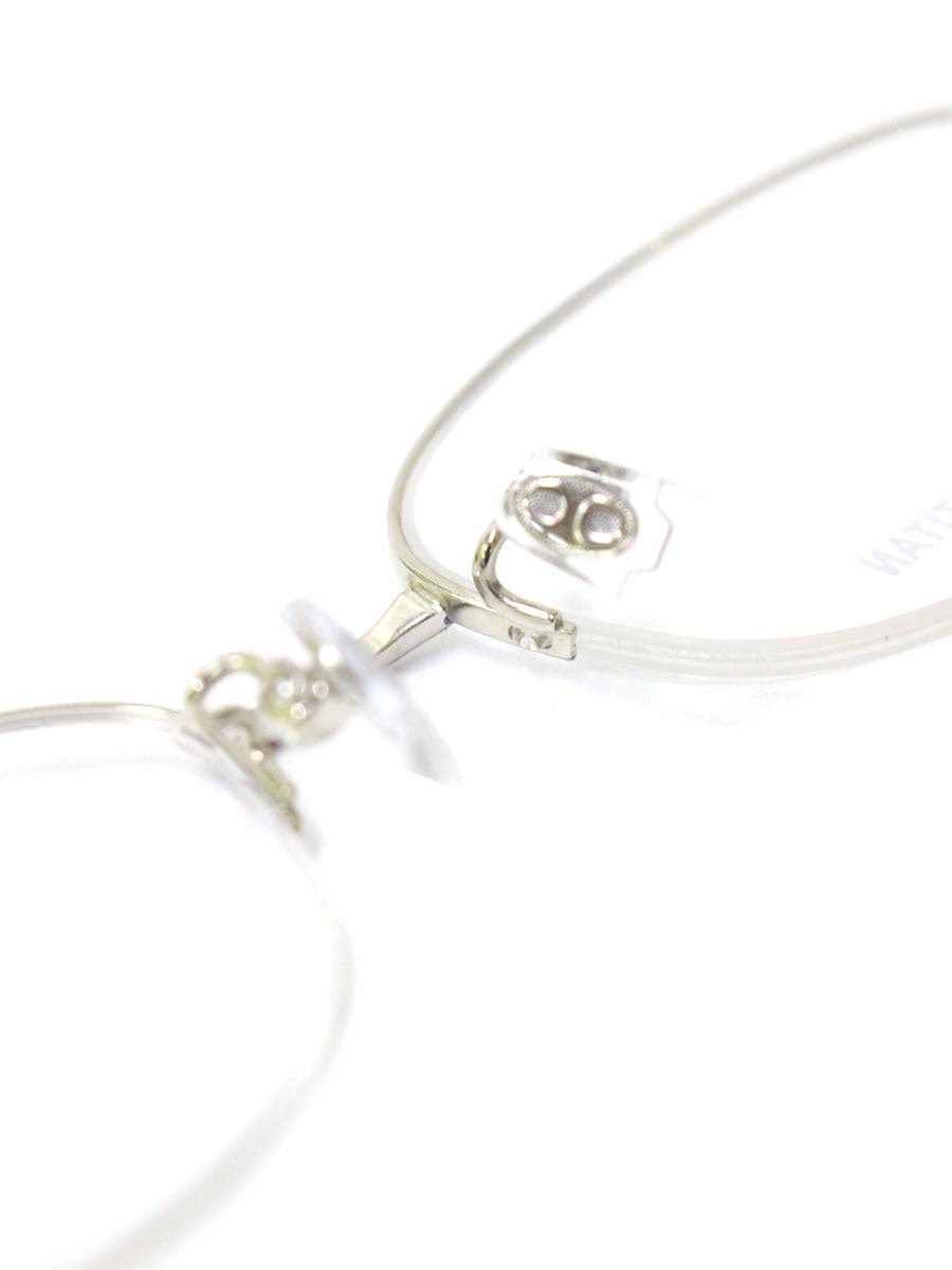 ラインアートシャルマン XL1070 メガネ パープル/シルバー メタルフレーム ハーフリム スクエア IT13USEK4CAW