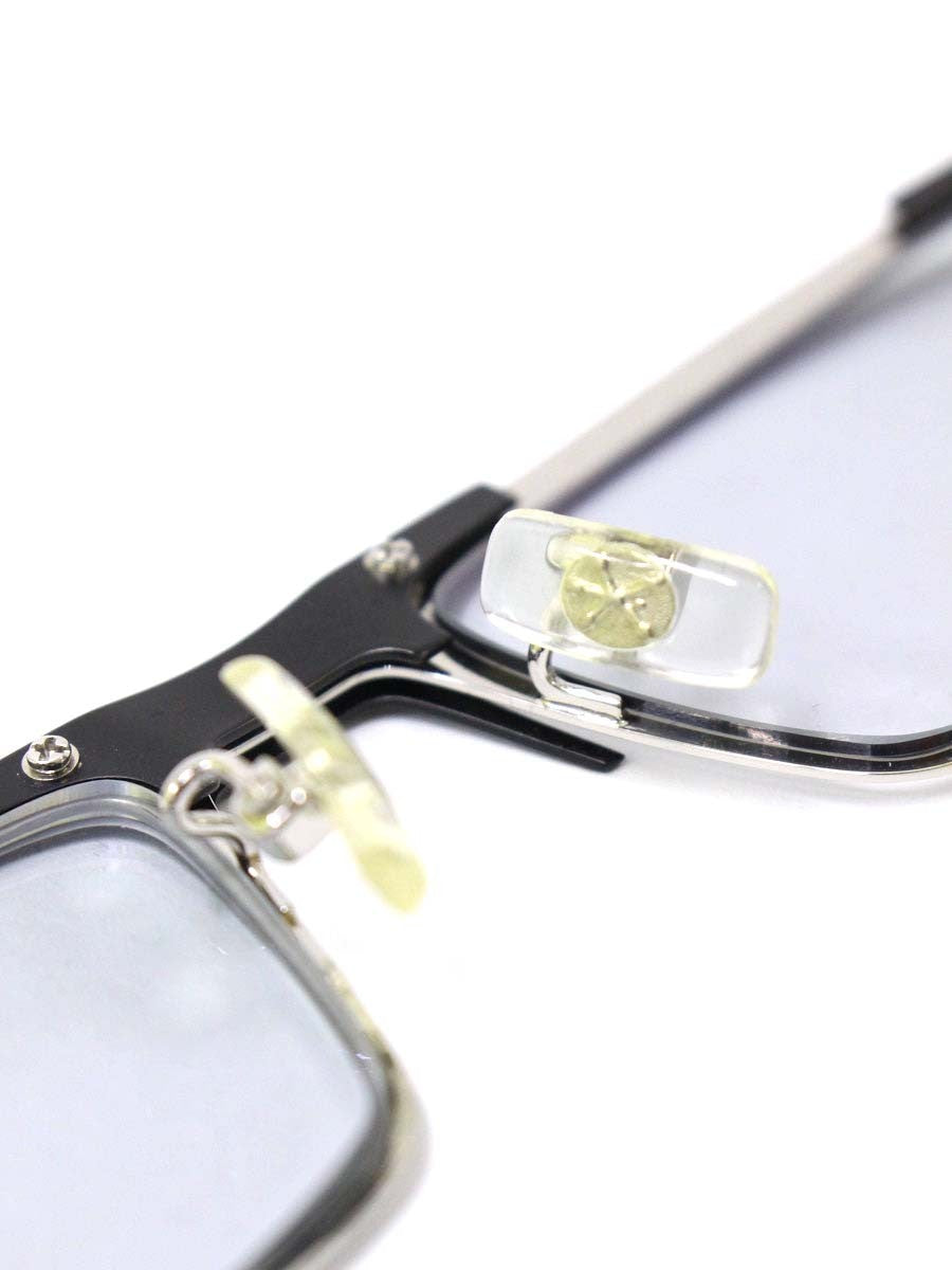 レスザンヒューマン KICK-ASS D'Amico メガネ ブラック/シルバー コンビフレーム フルリム スクエア ITAFEGT7UAJW