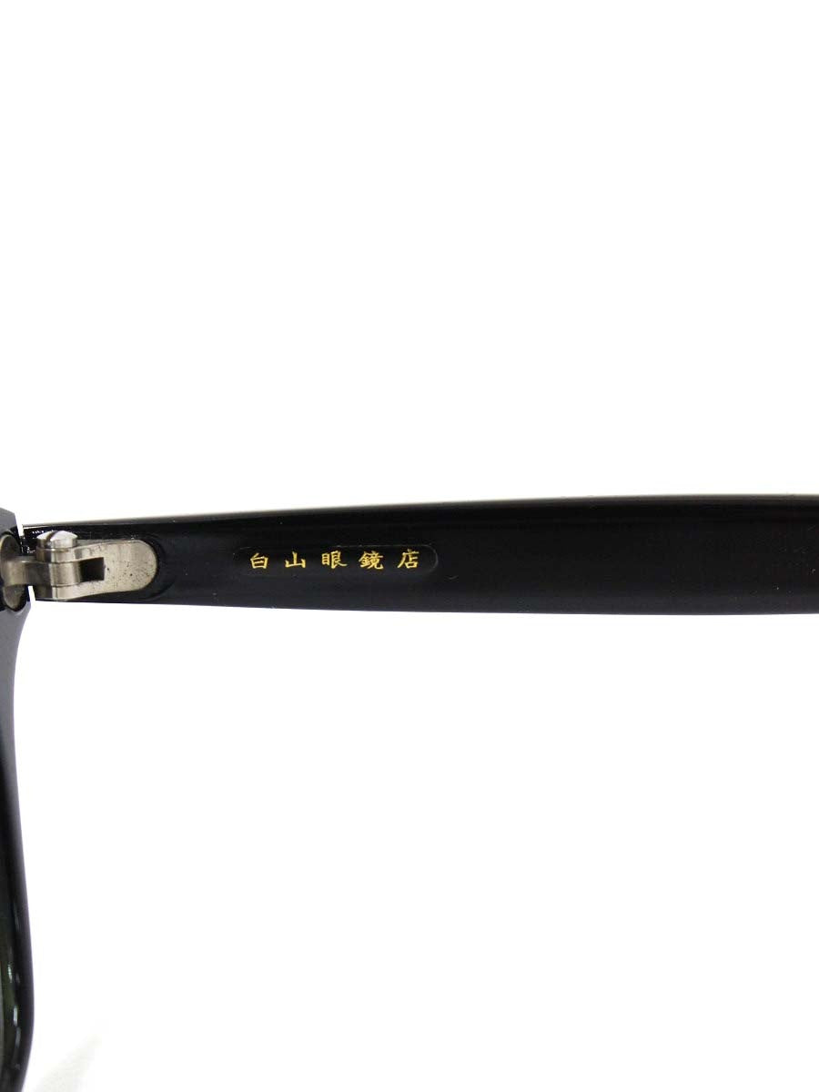白山眼鏡店 メガネ ブラック セルフレーム フルリム オーバル IT9JF68H7H3W
