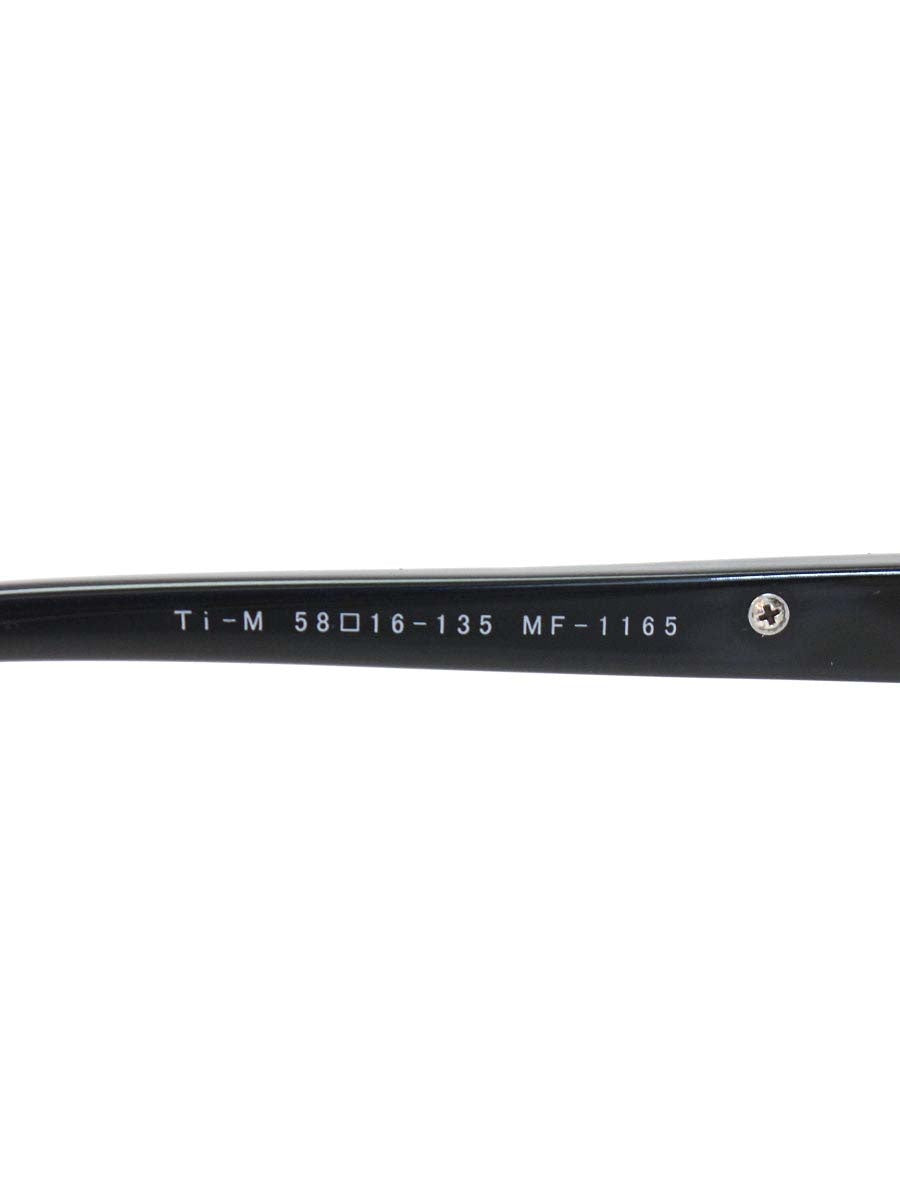 マサキマツシマ MF-1165 メガネ ブラック コンビフレーム ハーフリム（ナイロール）スクエア ITRIWZS1L4C2