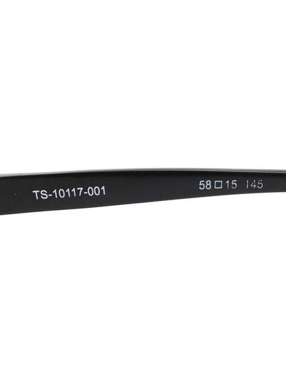 トニーセイム TS-10117-001 メガネ ブラック セルフレーム フルリム スクエア ITCHS7IJ0ZZA