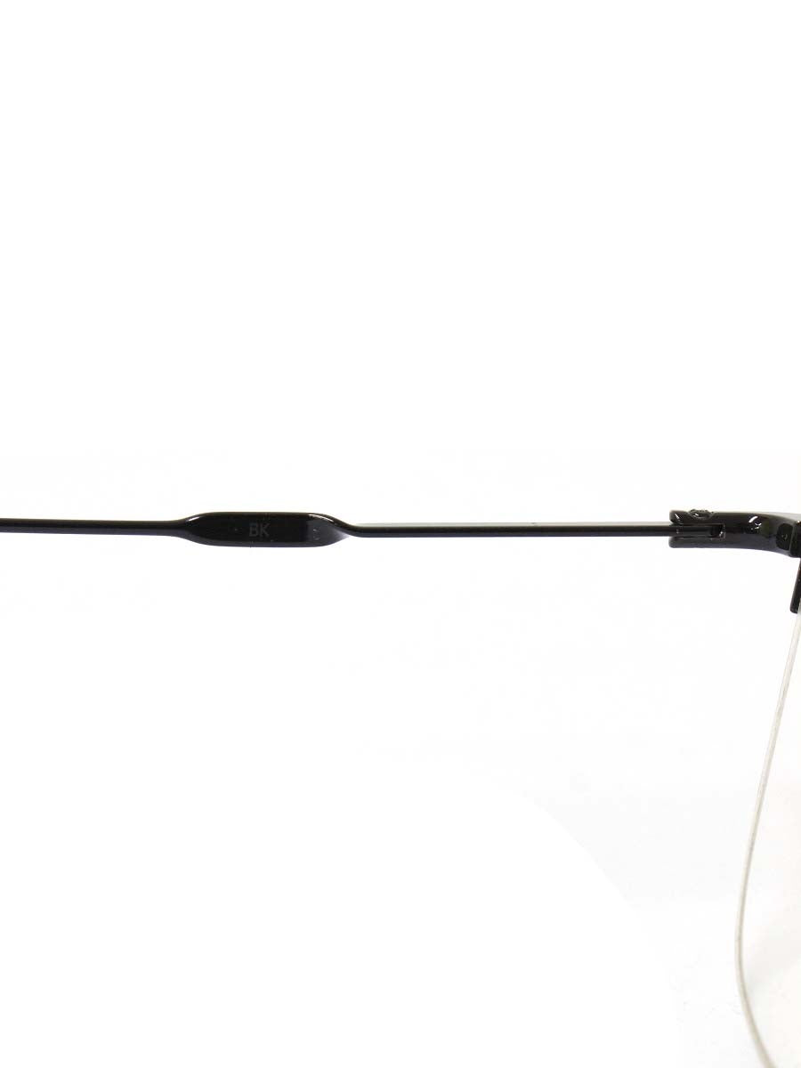イッセイミヤケ SQUARE-V メガネ ブラック 金子眼鏡×ISSEY MIYAKE メタルフレーム ハーフリム ウェリントン IT8Q7SXHGJ42