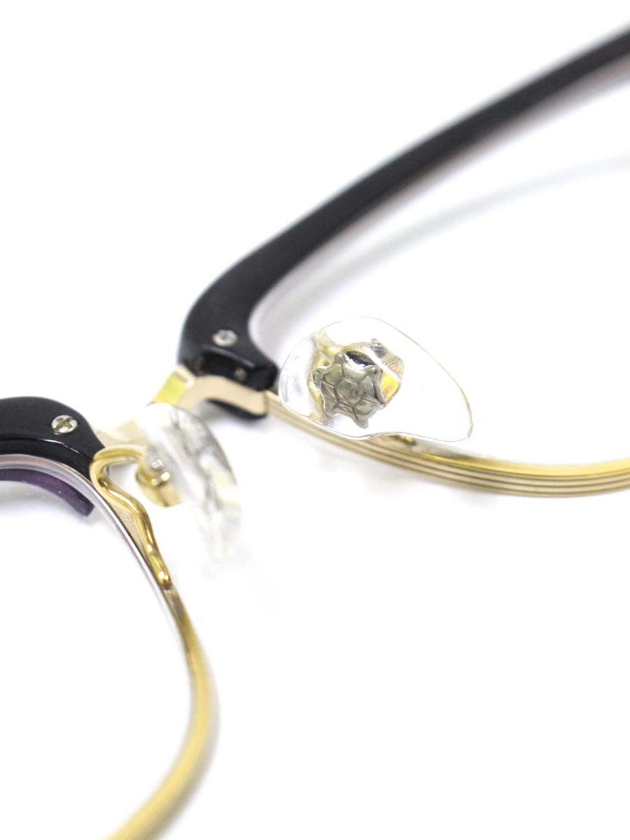 フォーナインズ M-16 メガネ ブラック チタンフレーム フルリム ブロー IT8R71IJ5HO4