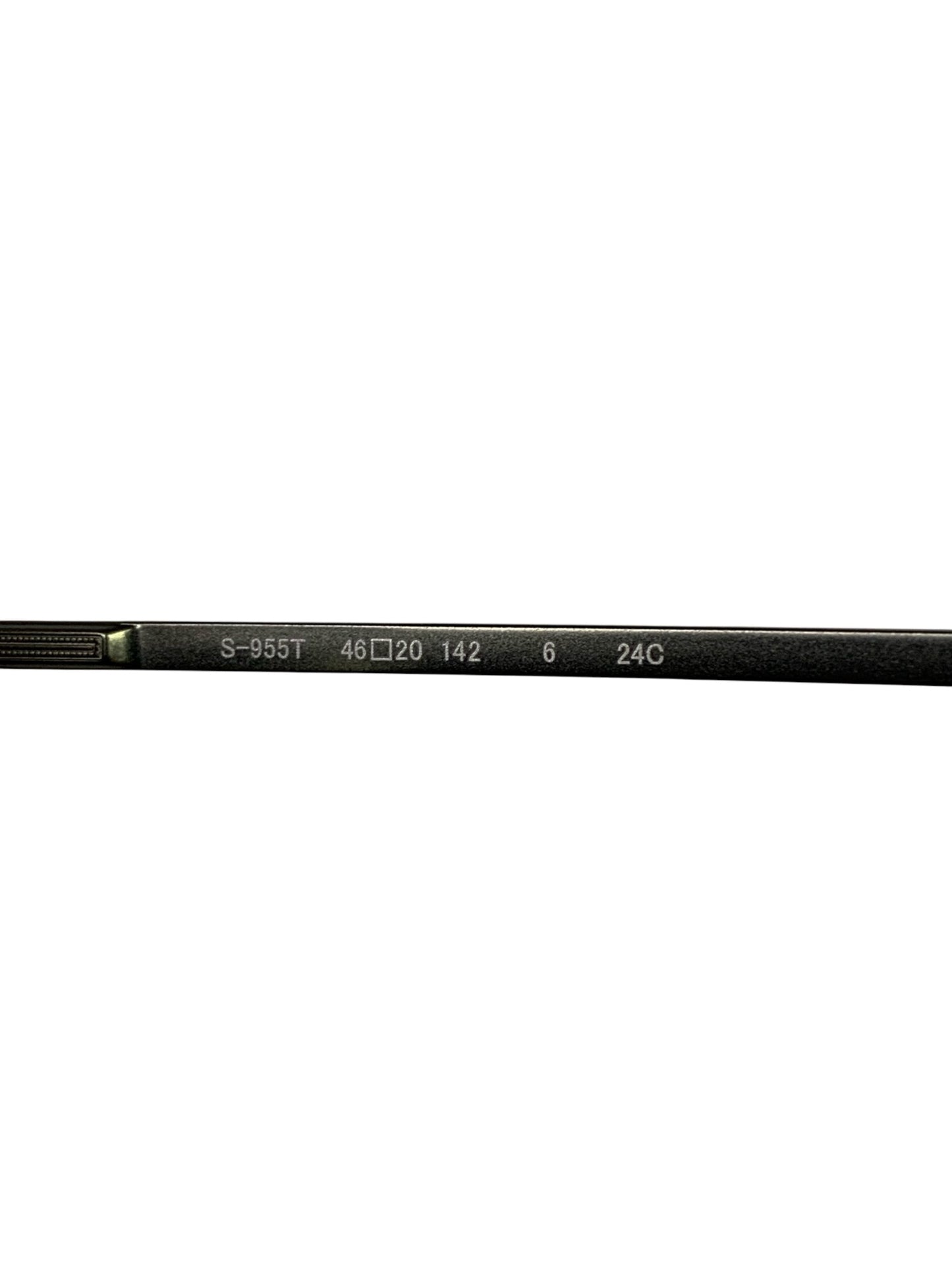 フォーナインズ S-955T メガネ カーキマット クラウンパント メタルフレーム TITANIUM ITZO9GYB5D7K