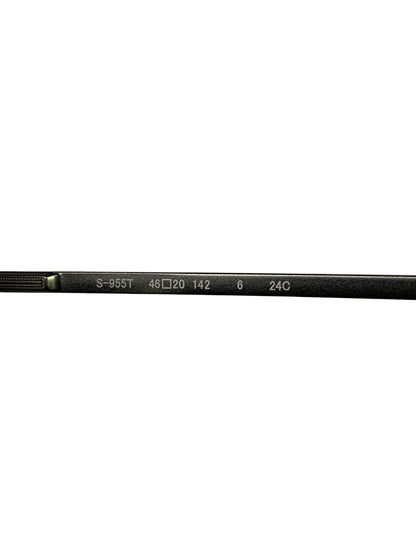フォーナインズ S-955T メガネ カーキマット クラウンパント メタルフレーム TITANIUM ITZO9GYB5D7K