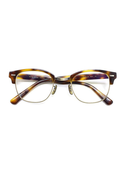 オリバーピープルズ BaLen メガネ ブラウン/アンティークゴールド コンビフレーム フルリム ウェリントン ITZ9AA12MXZW