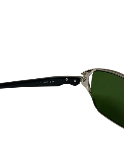 サムライ翔 サングラスライン 勇 SP-006 Y11 サングラス シルバー メタルフレーム フルリム スクエア ITFKF9PLKD6K