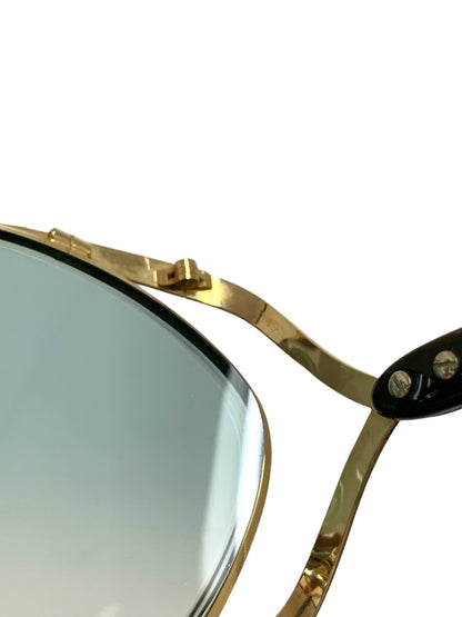 クリスチャンディオール 2056 メガネ ゴールド バタフライ メタルフレーム ITJ2G68M44BK