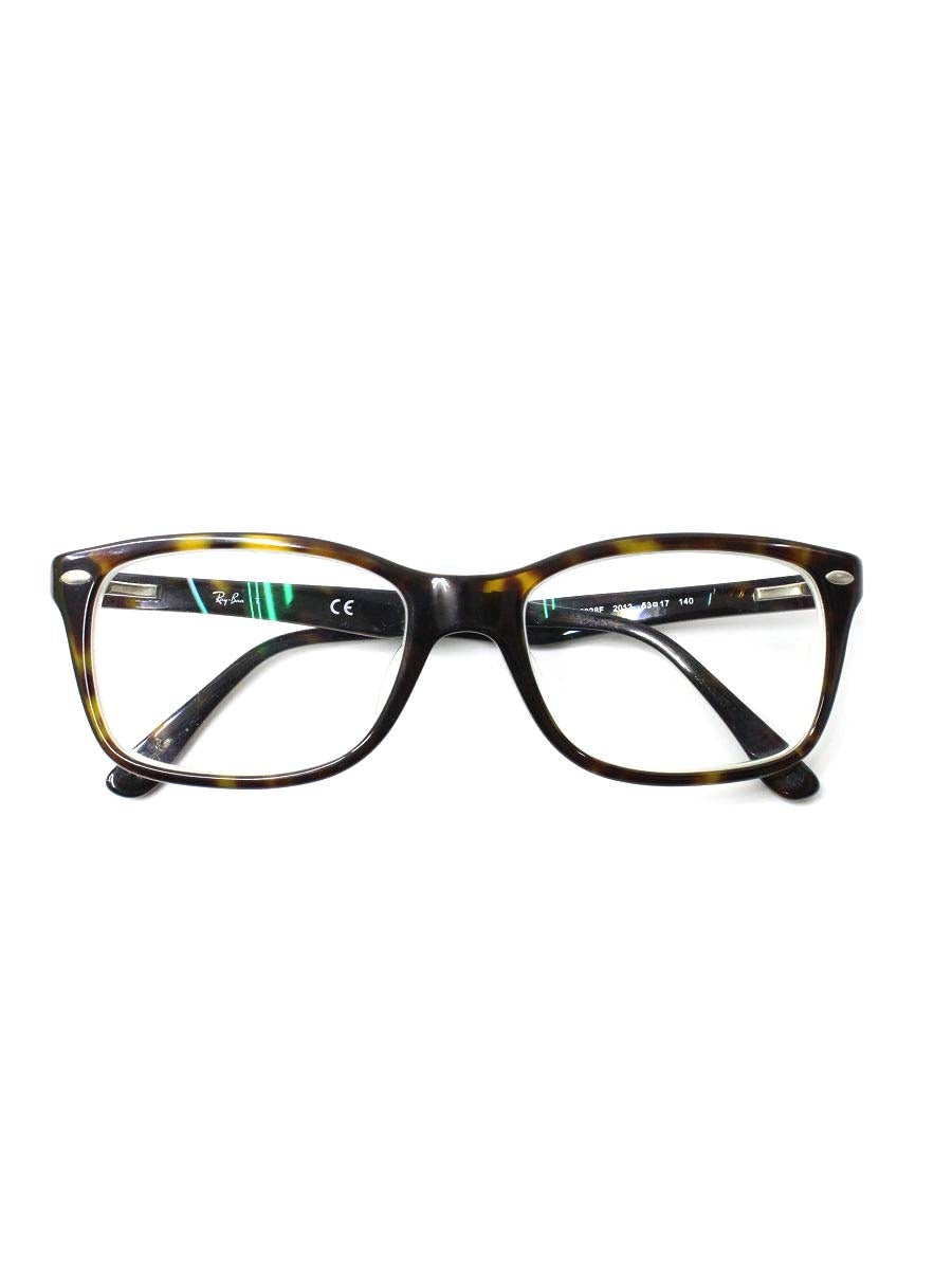 レイバン RB5228F メガネ ブラウン セルフレーム フルリム ウェリントン べっ甲柄 IT6TKP7CT5Z6
