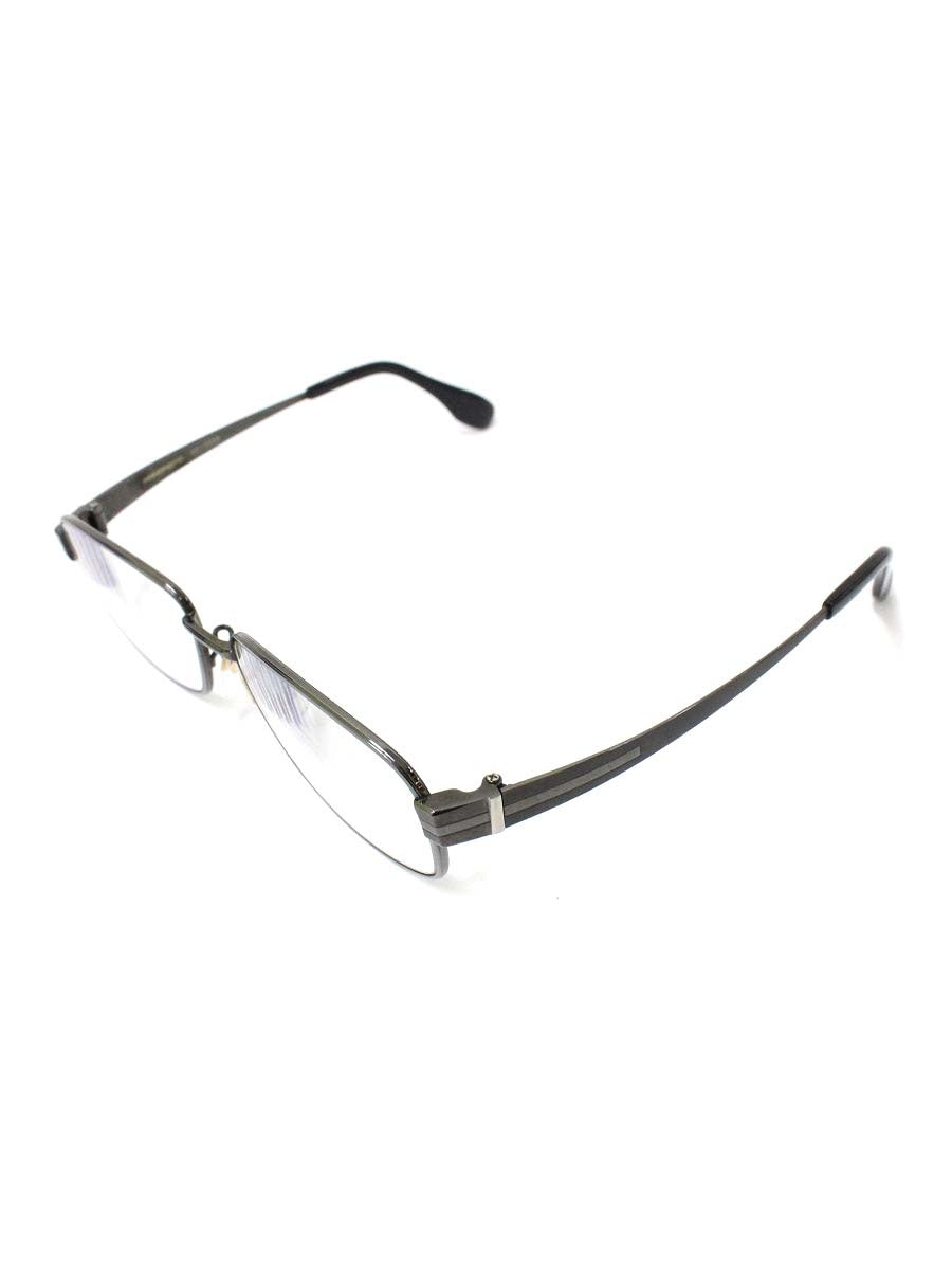 ハマモト HT-7008 メガネ メタルブラック メタルフレーム フルリム スクエア ITIHORXRTXMQ
