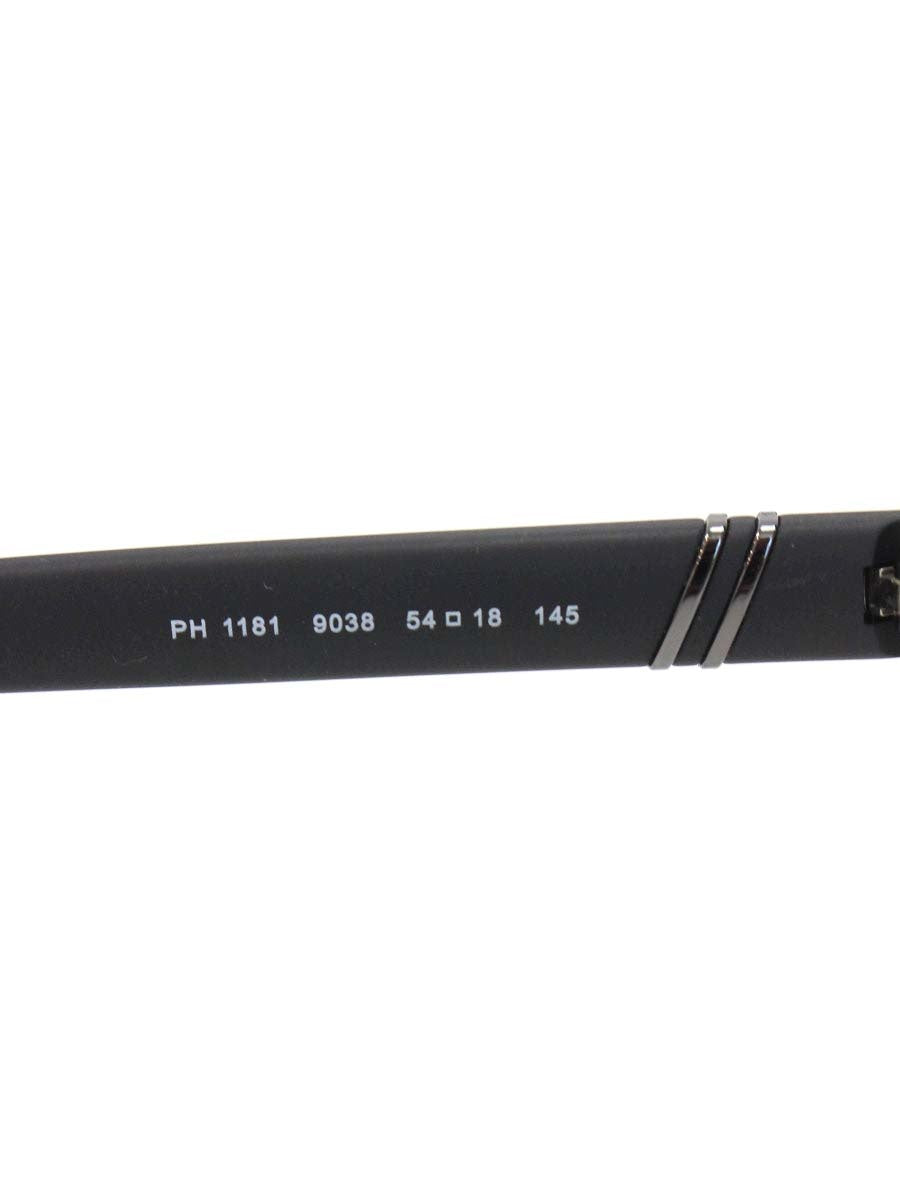 ポロラルフローレン PH1181 メガネ マットブラック メタルフレーム レクタングル スクエアシェイプ ITY0J5DURJJ4