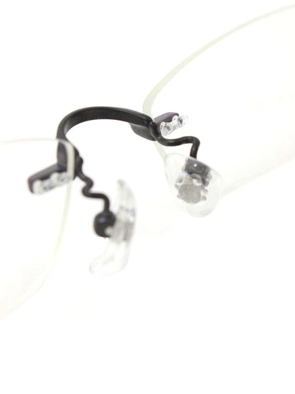 フォーナインズ TW-40AT メガネ ブラック チタニウムフレーム リムレス スクエア ITT0O4XFROOO