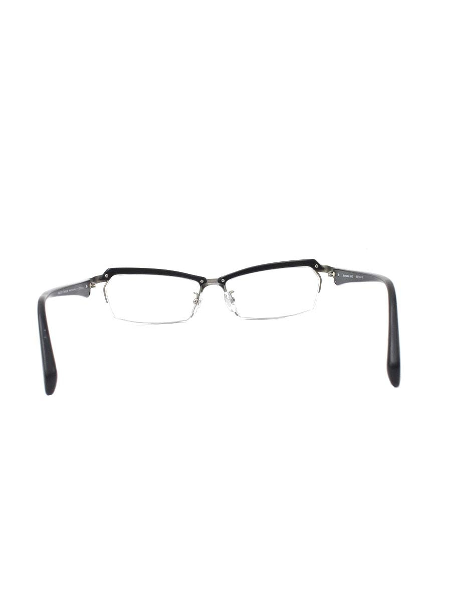 サムライ翔 SS-T24 メガネ ブラック/シルバー 智 セルフレーム ハーフリム スクエア ITMBUDXAV3NI