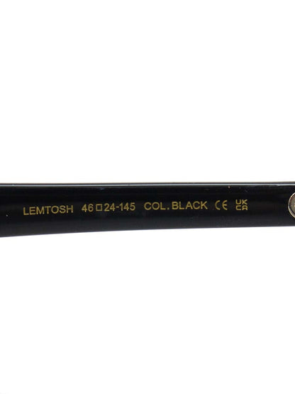 モスコット LEMTOSH メガネ ブラック セルフレーム フルリム ウェリントン IT43W49Y123C