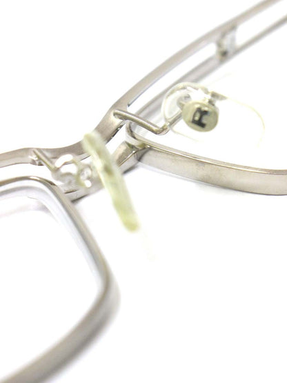 リドル R-128 メガネ シルバー 跳ね上げ式 チタンフレーム フルリム スクエア ITJHWXXANA8C