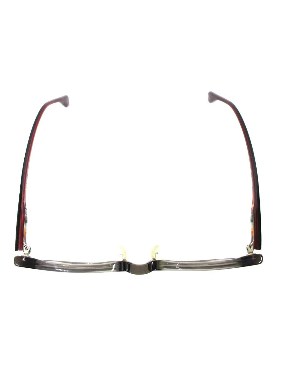 ポールスミス PSE-4001 メガネ ブラック/グレー/レッド セルフレーム フルリム ウェリントン ITQBZR878BDQ