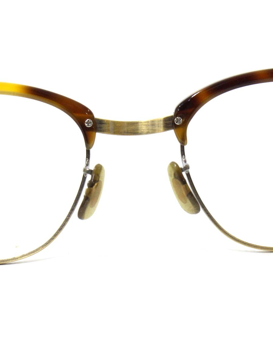 オリバーピープルズ BaLen メガネ ブラウン/アンティークゴールド コンビフレーム フルリム ウェリントン ITZ9AA12MXZW