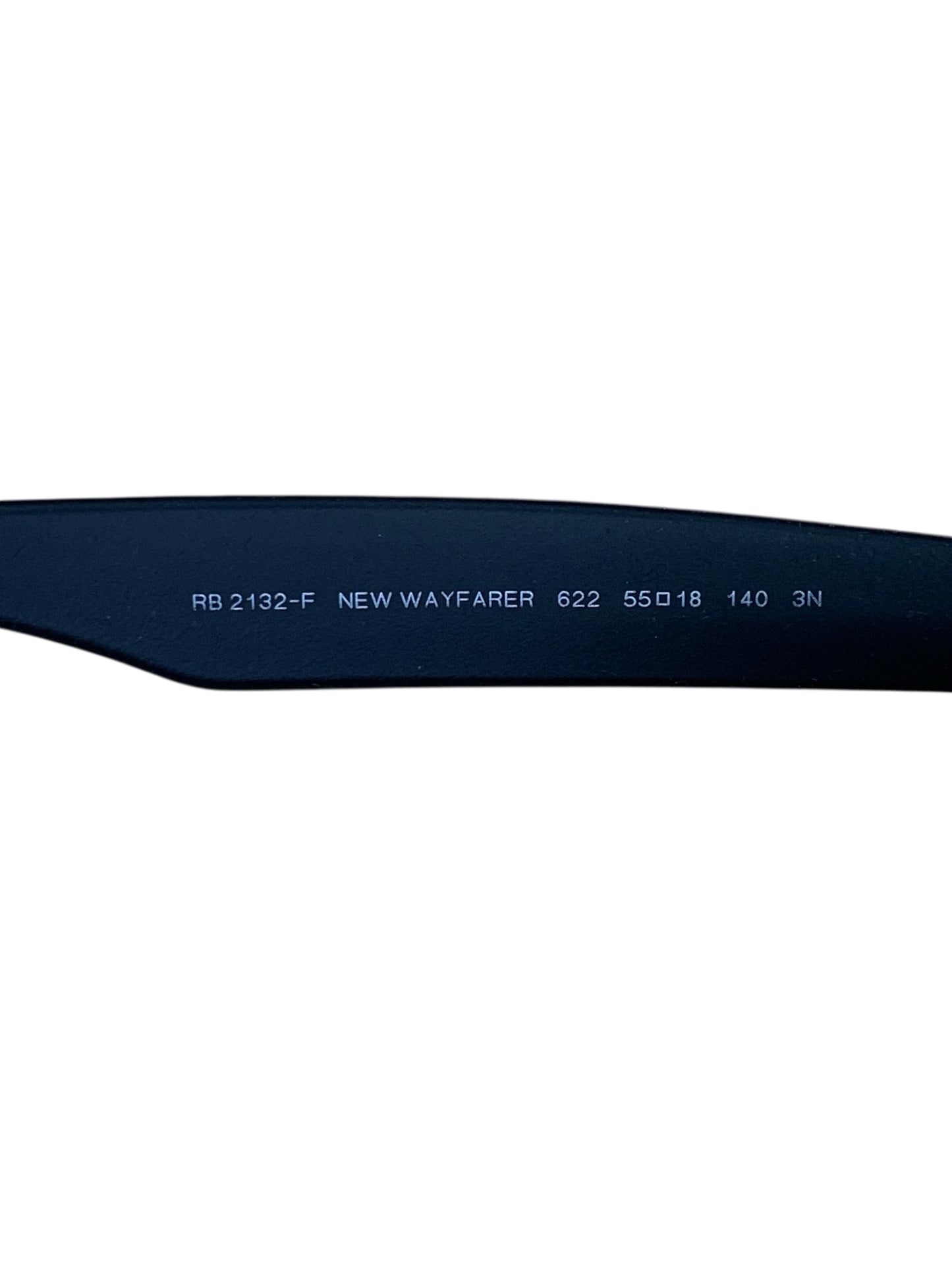 レイバン ウェイファーラー RB2132-F 622 サングラス ブラック ラバーフレーム フルリム ウェリントン ITAS1O30XRK4