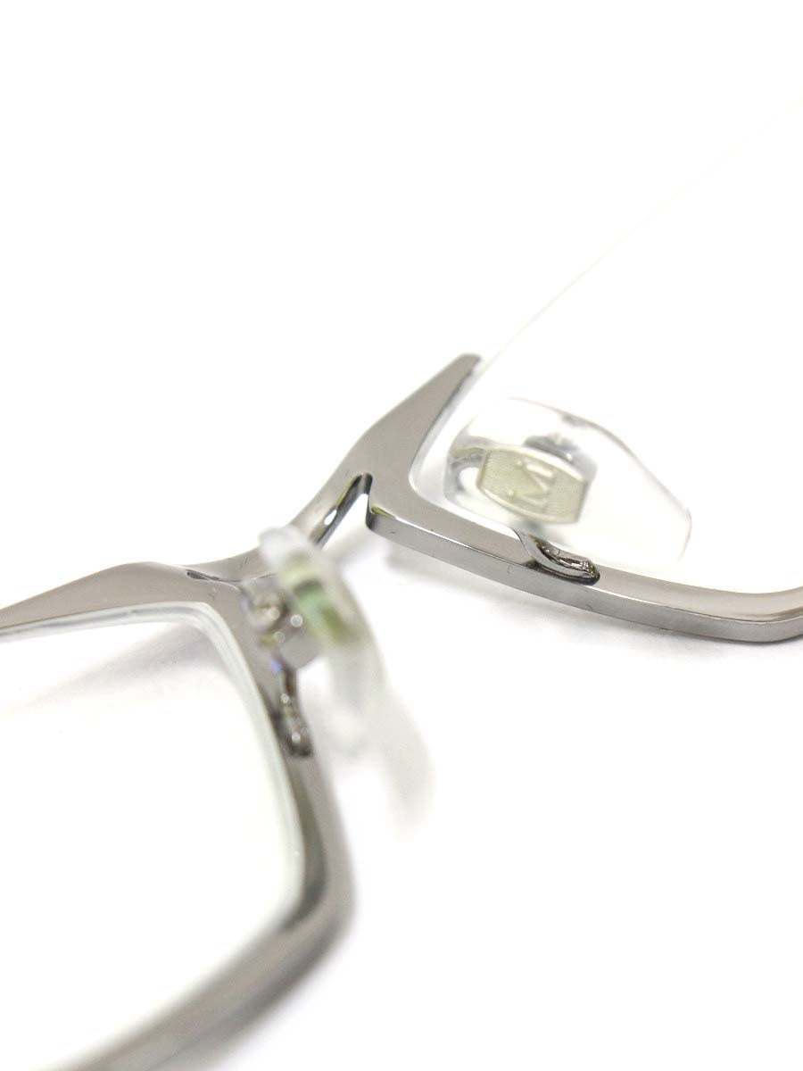 マサキマツシマ MF-1214 メガネ ガンメタル シルバー メタルフレーム ハーフリム スクエア COL.2 ITZ8OSNOOC5C