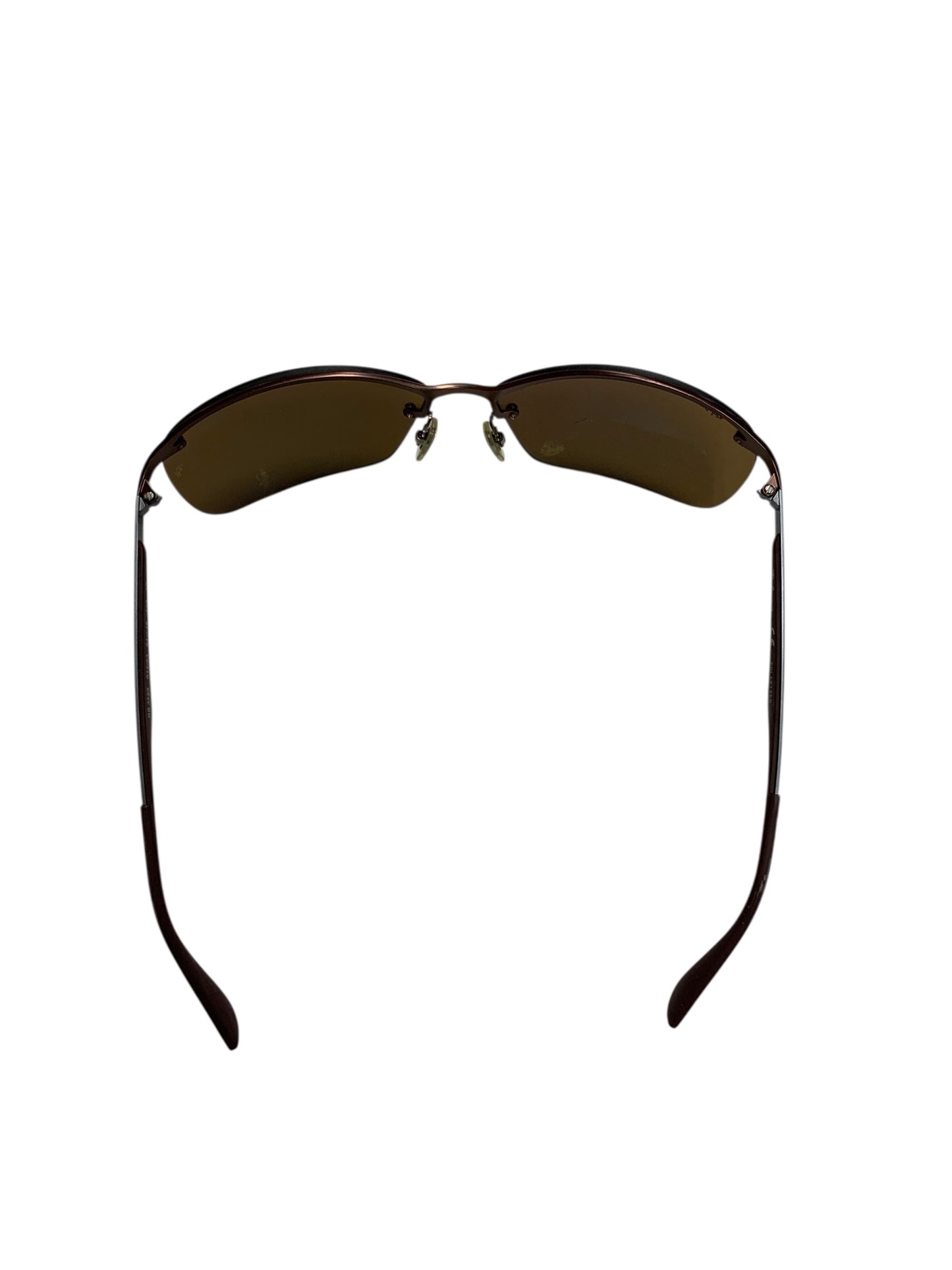 レイバン RB3550 サングラス ブラウン メタルフレーム ハーフリム（ナイロール）スクエア IT84XPICA2SU