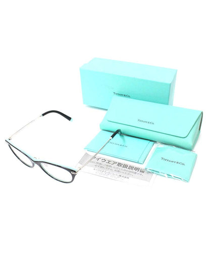 ティファニー TF2210-D メガネ ブラック/シルバー/ティファニーブルー コンビフレーム オーバル ITCY6E8RO9VU
