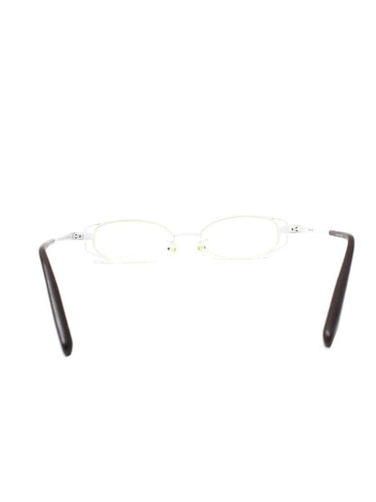 タカノリ ユゲ ROMAN-N TY-61 メガネ ブラウン/ホワイト コンビフレーム フルリム オーバル IT2GCAXHVQE4