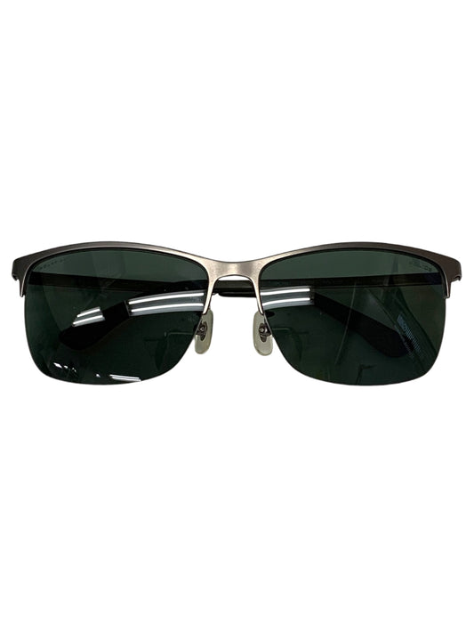 ポリス SPL746J サングラス グレー メタルフレーム ハーフリム スクエア IT2K8QQLVLOU